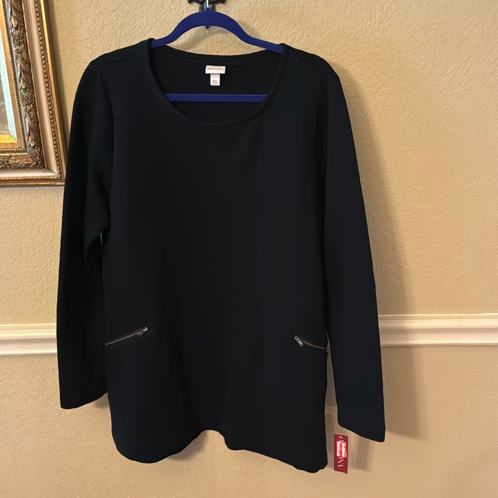 Merino Ladies ribbed black mini dress sz XXL BRAND NEW